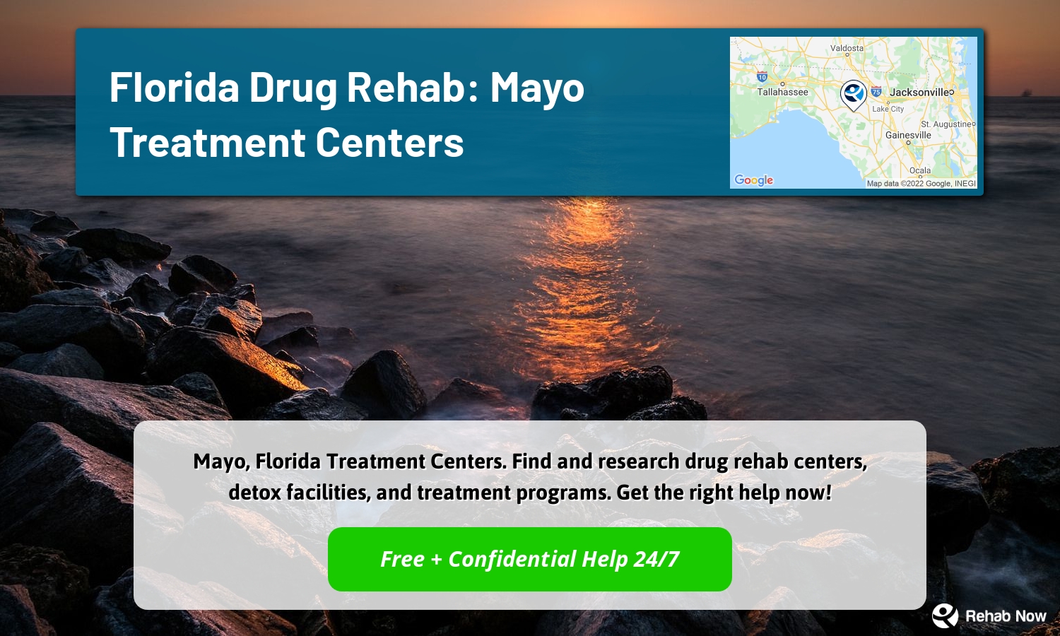 Mayo, Florida Treatment Centers. Find and research drug rehab centers, detox facilities, and treatment programs. Get the right help now!