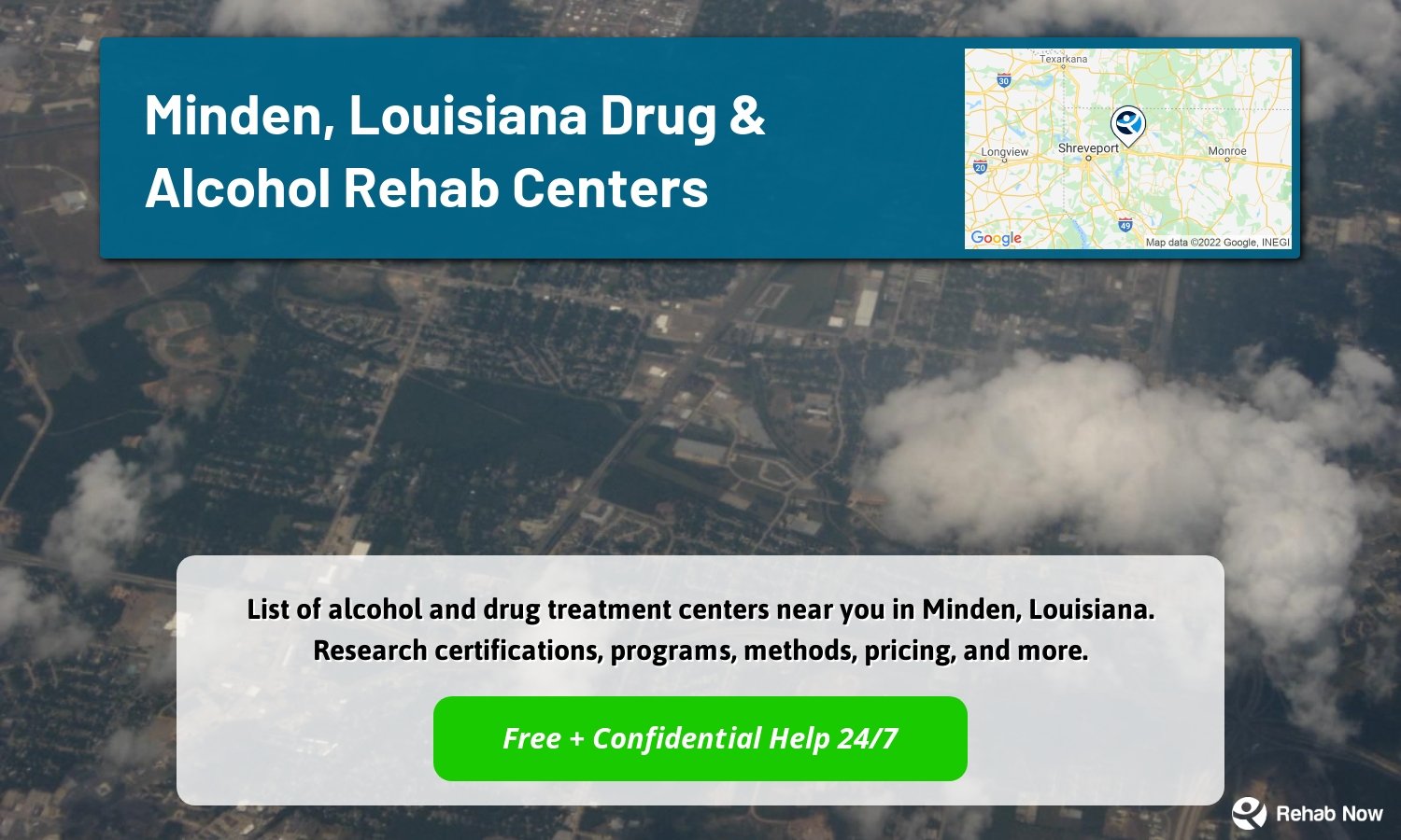 List of alcohol and drug treatment centers near you in Minden, Louisiana. Research certifications, programs, methods, pricing, and more.