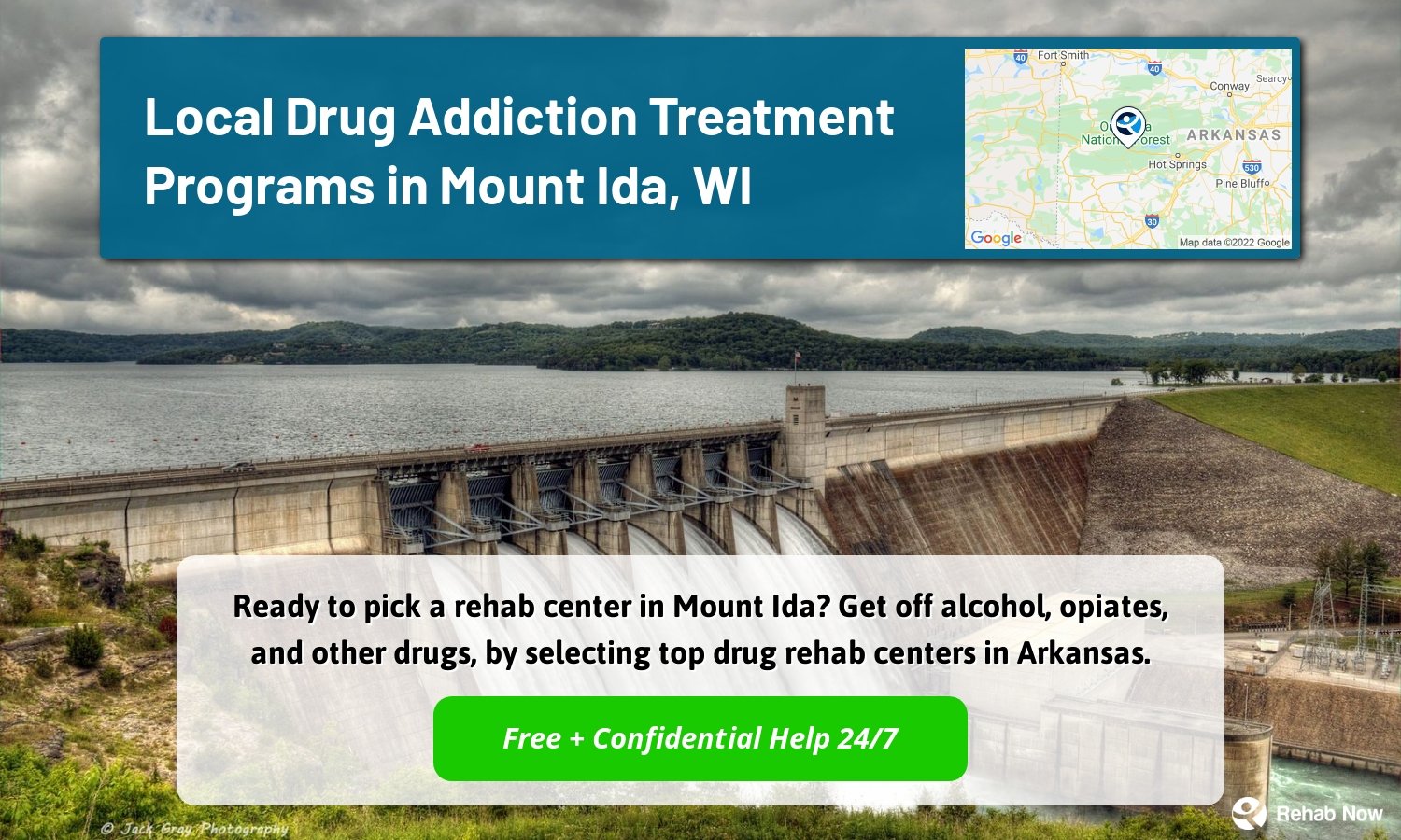 Ready to pick a rehab center in Mount Ida? Get off alcohol, opiates, and other drugs, by selecting top drug rehab centers in Arkansas.