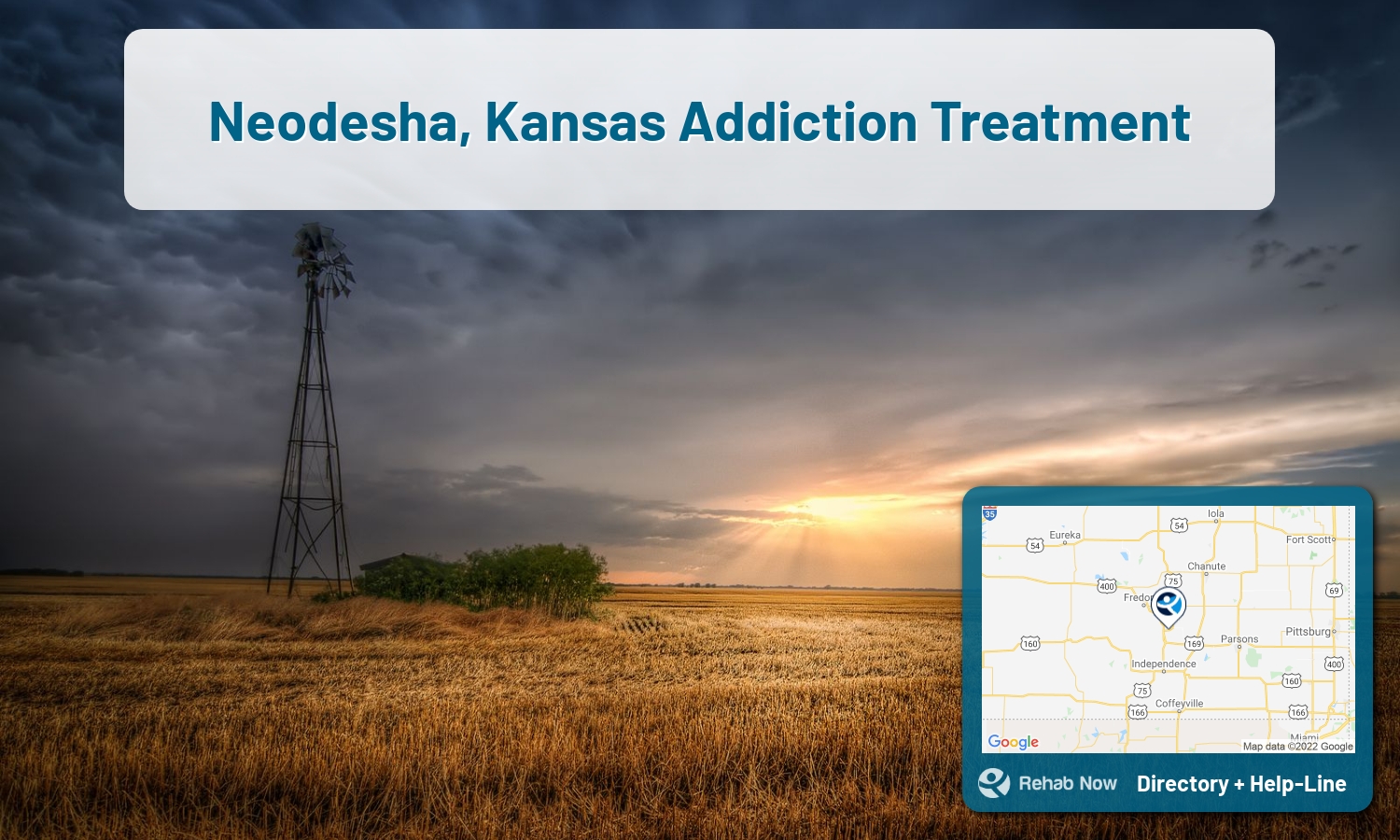 List of alcohol and drug treatment centers near you in Neodesha, Kansas. Research certifications, programs, methods, pricing, and more.