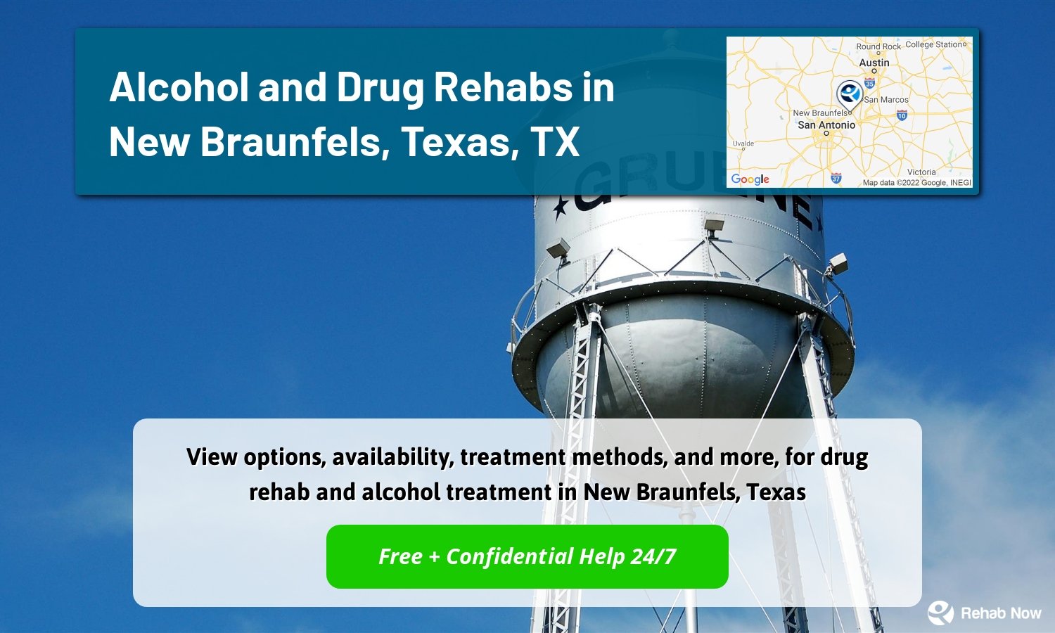 View options, availability, treatment methods, and more, for drug rehab and alcohol treatment in New Braunfels, Texas
