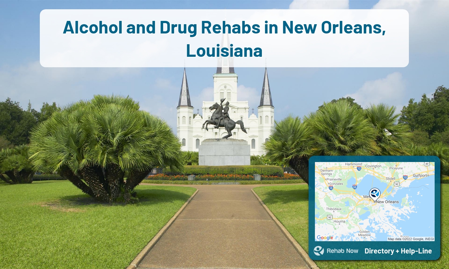 New Orleans, LA Treatment Centers. Find drug rehab in New Orleans, Louisiana, or detox and treatment programs. Get the right help now!