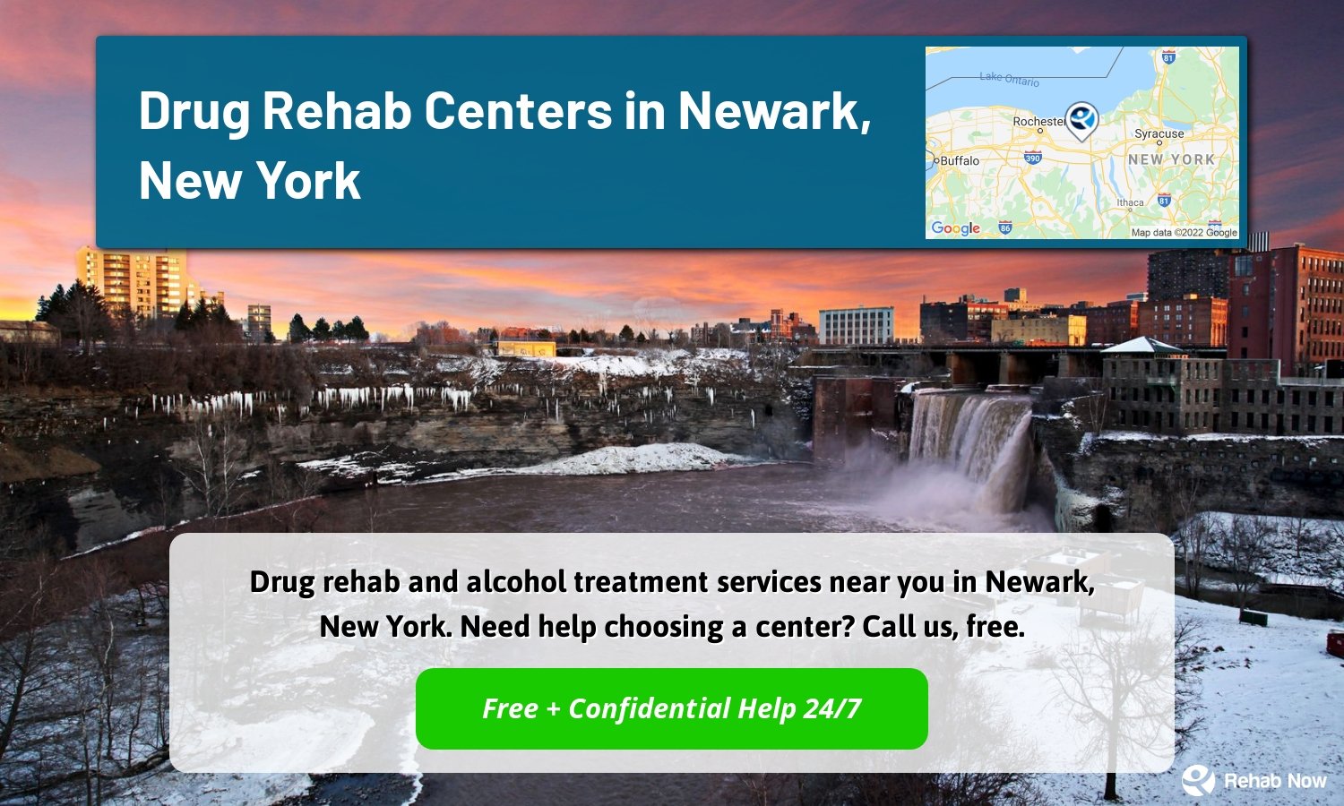 Drug rehab and alcohol treatment services near you in Newark, New York. Need help choosing a center? Call us, free.