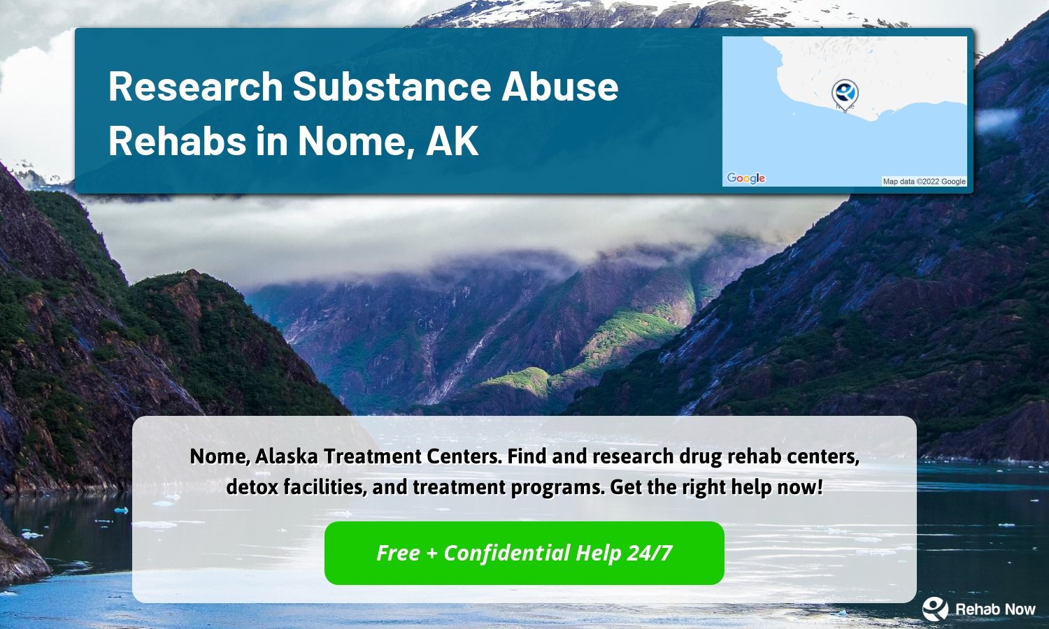 Nome, Alaska Treatment Centers. Find and research drug rehab centers, detox facilities, and treatment programs. Get the right help now!