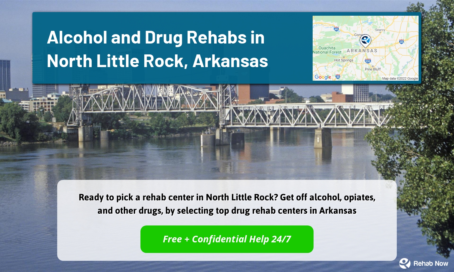 Ready to pick a rehab center in North Little Rock? Get off alcohol, opiates, and other drugs, by selecting top drug rehab centers in Arkansas