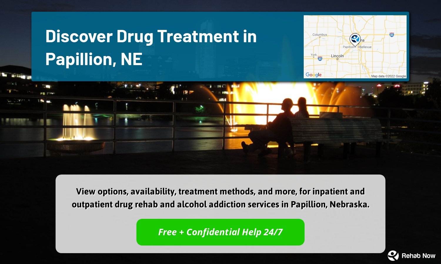 View options, availability, treatment methods, and more, for inpatient and outpatient drug rehab and alcohol addiction services in Papillion, Nebraska.