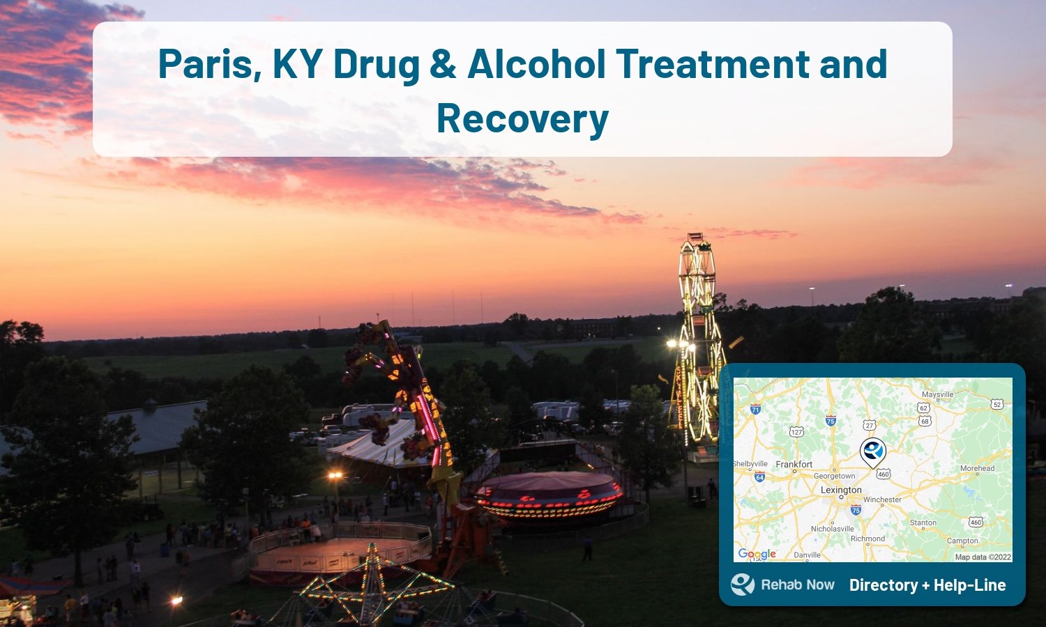 View options, availability, treatment methods, and more, for drug rehab and alcohol treatment in Paris, Kentucky