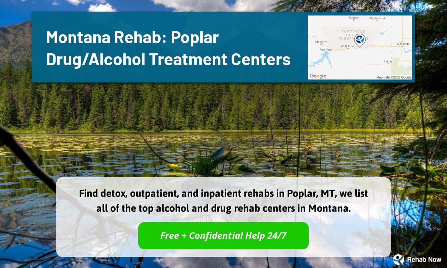Find detox, outpatient, and inpatient rehabs in Poplar, MT, we list all of the top alcohol and drug rehab centers in Montana.