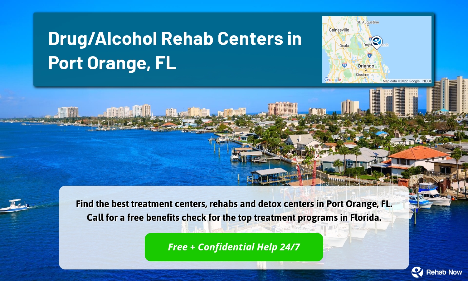 Find the best treatment centers, rehabs and detox centers in Port Orange, FL. Call for a free benefits check for the top treatment programs in Florida.