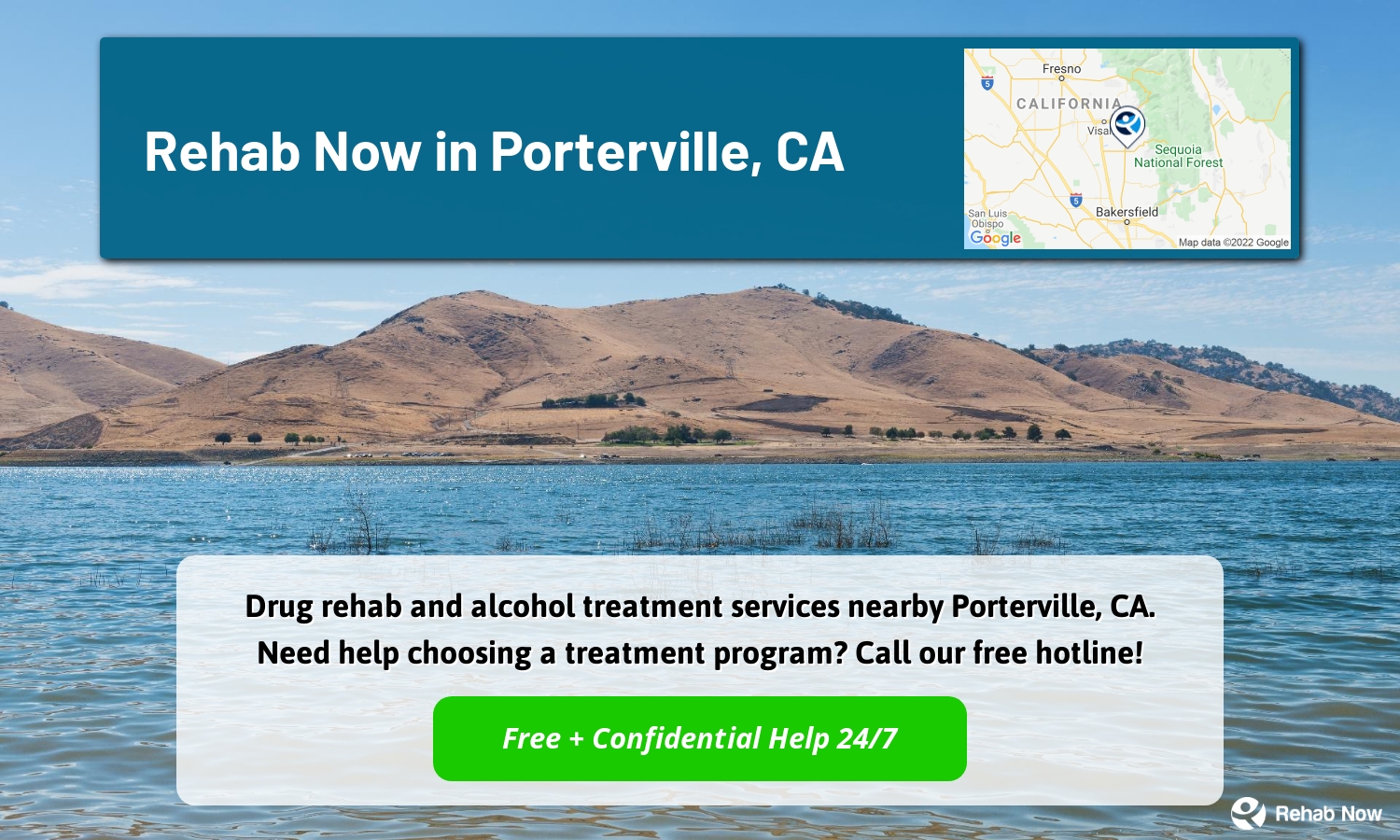 Drug rehab and alcohol treatment services nearby Porterville, CA. Need help choosing a treatment program? Call our free hotline!