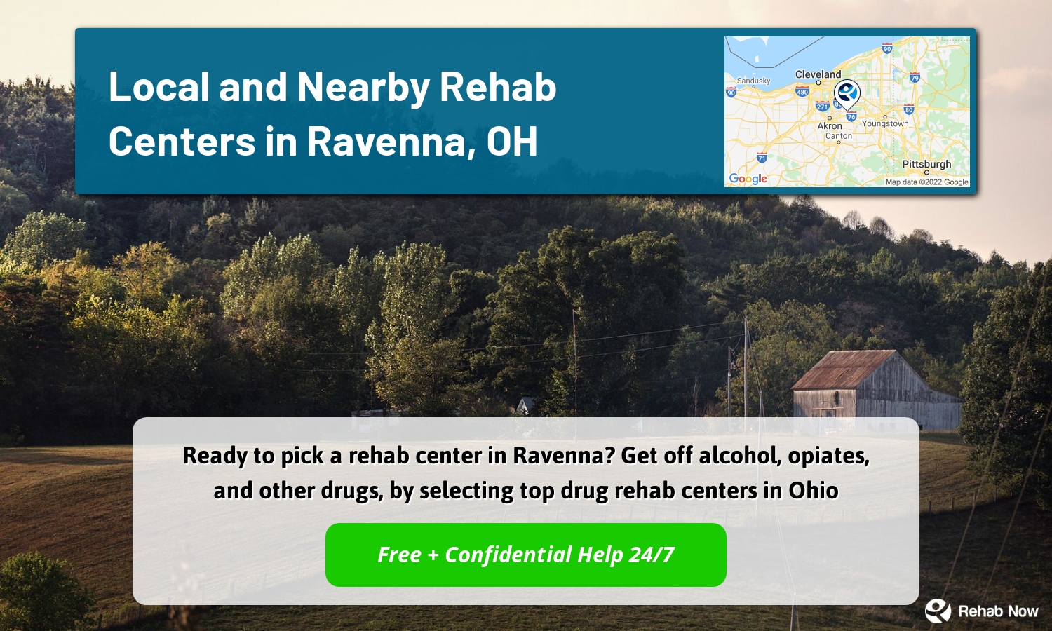 Ready to pick a rehab center in Ravenna? Get off alcohol, opiates, and other drugs, by selecting top drug rehab centers in Ohio