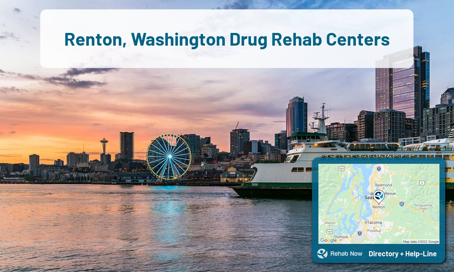 Drug rehab and alcohol treatment services near you in Renton, Washington. Need help choosing a center? Call us, free.