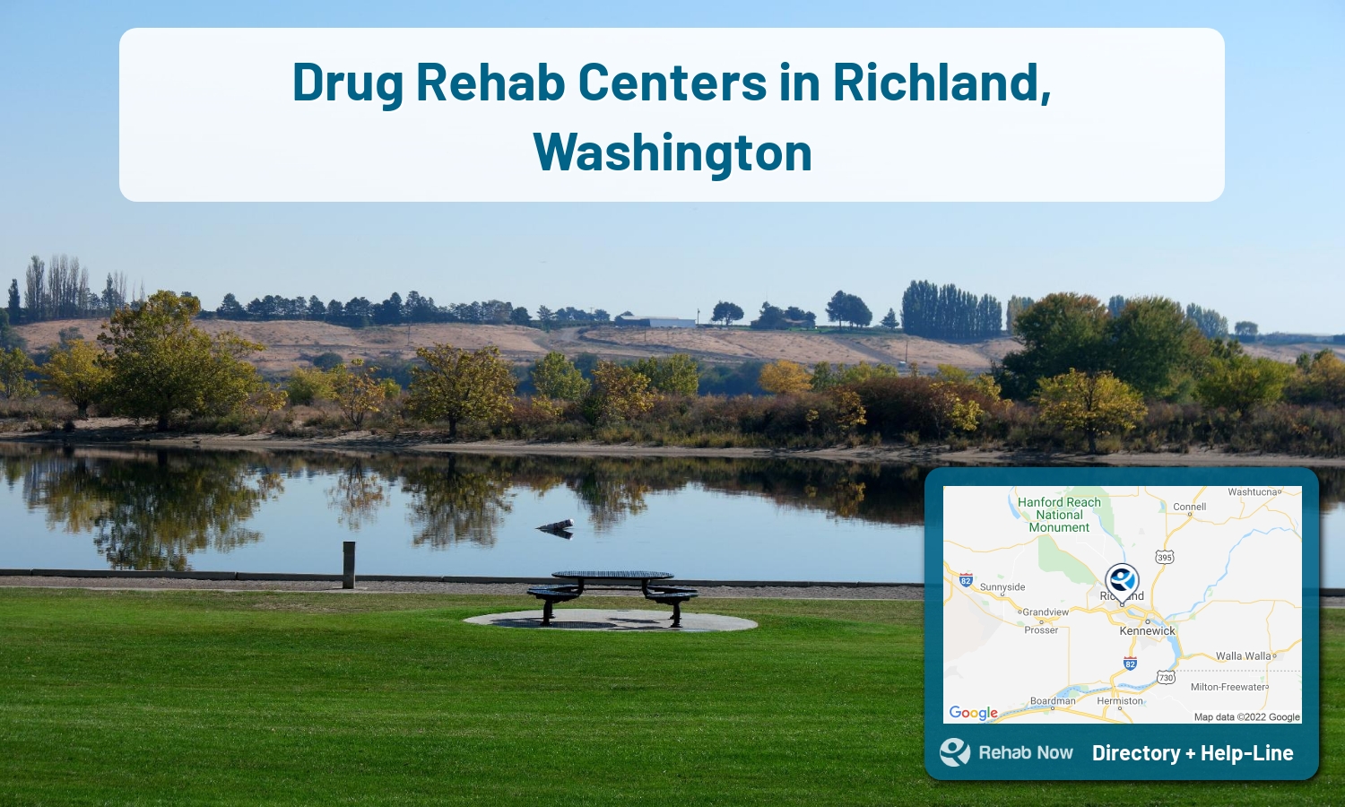 Struggling with addiction in Richland, Washington? RehabNow helps you find the best treatment center or rehab available.
