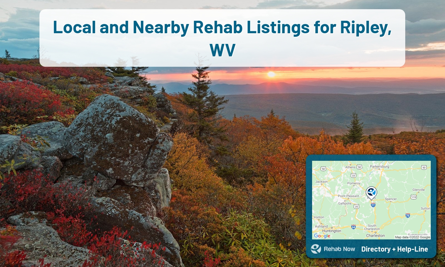 Find drug rehab and alcohol treatment services in Ripley. Our experts help you find a center in Ripley, West Virginia
