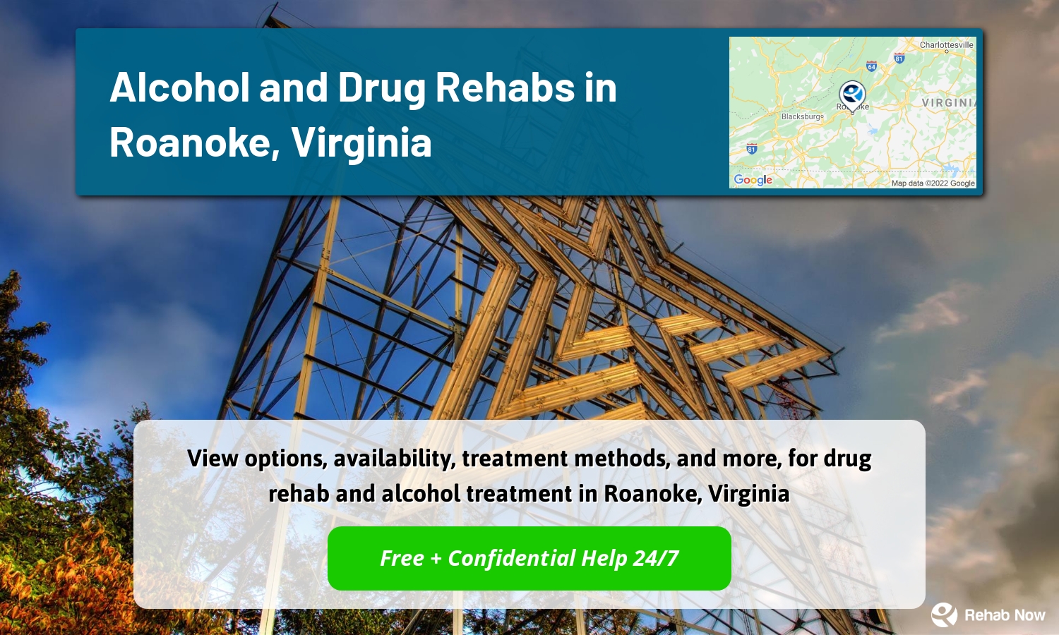 View options, availability, treatment methods, and more, for drug rehab and alcohol treatment in Roanoke, Virginia