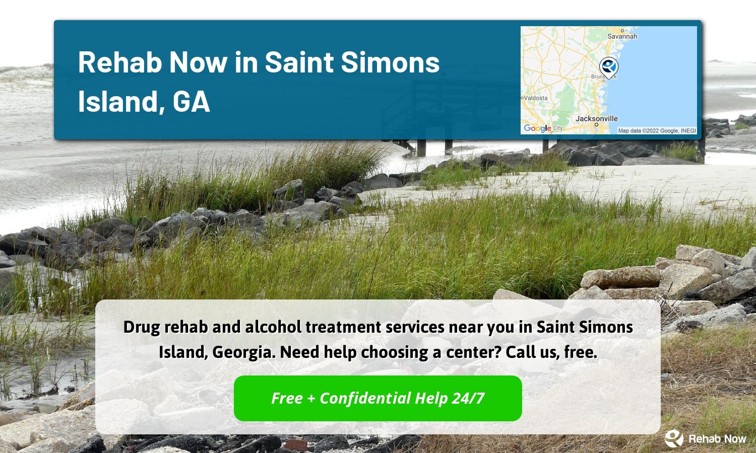 Drug rehab and alcohol treatment services near you in Saint Simons Island, Georgia. Need help choosing a center? Call us, free.