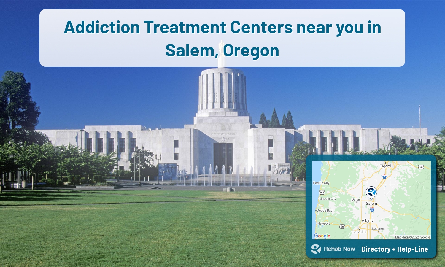 Salem, OR Treatment Centers. Find drug rehab in Salem, Oregon, or detox and treatment programs. Get the right help now!