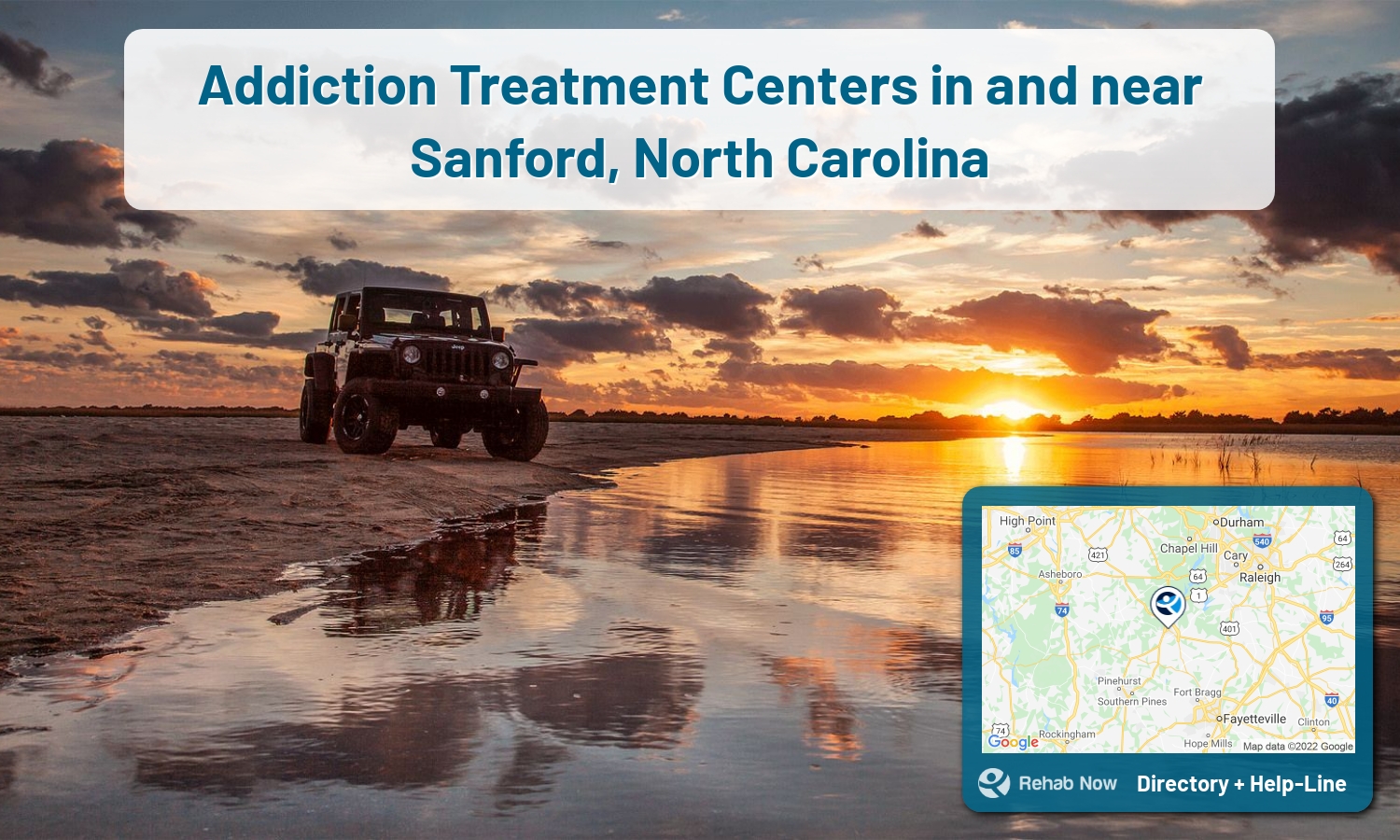 Our experts can help you find treatment now in Sanford, North Carolina. We list drug rehab and alcohol centers in North Carolina.