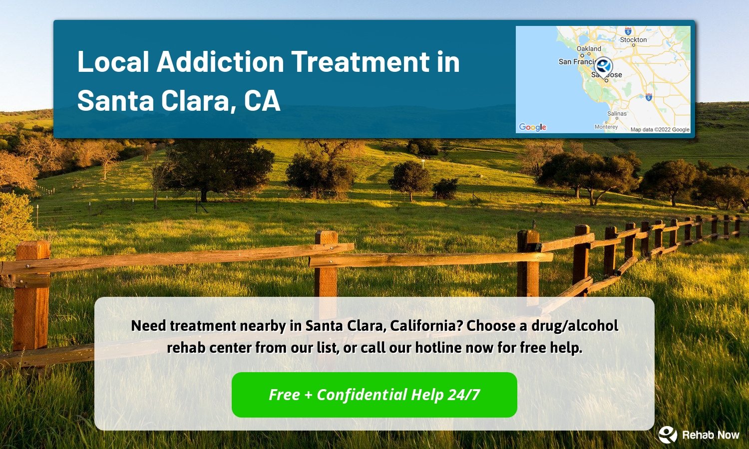 Need treatment nearby in Santa Clara, California? Choose a drug/alcohol rehab center from our list, or call our hotline now for free help.