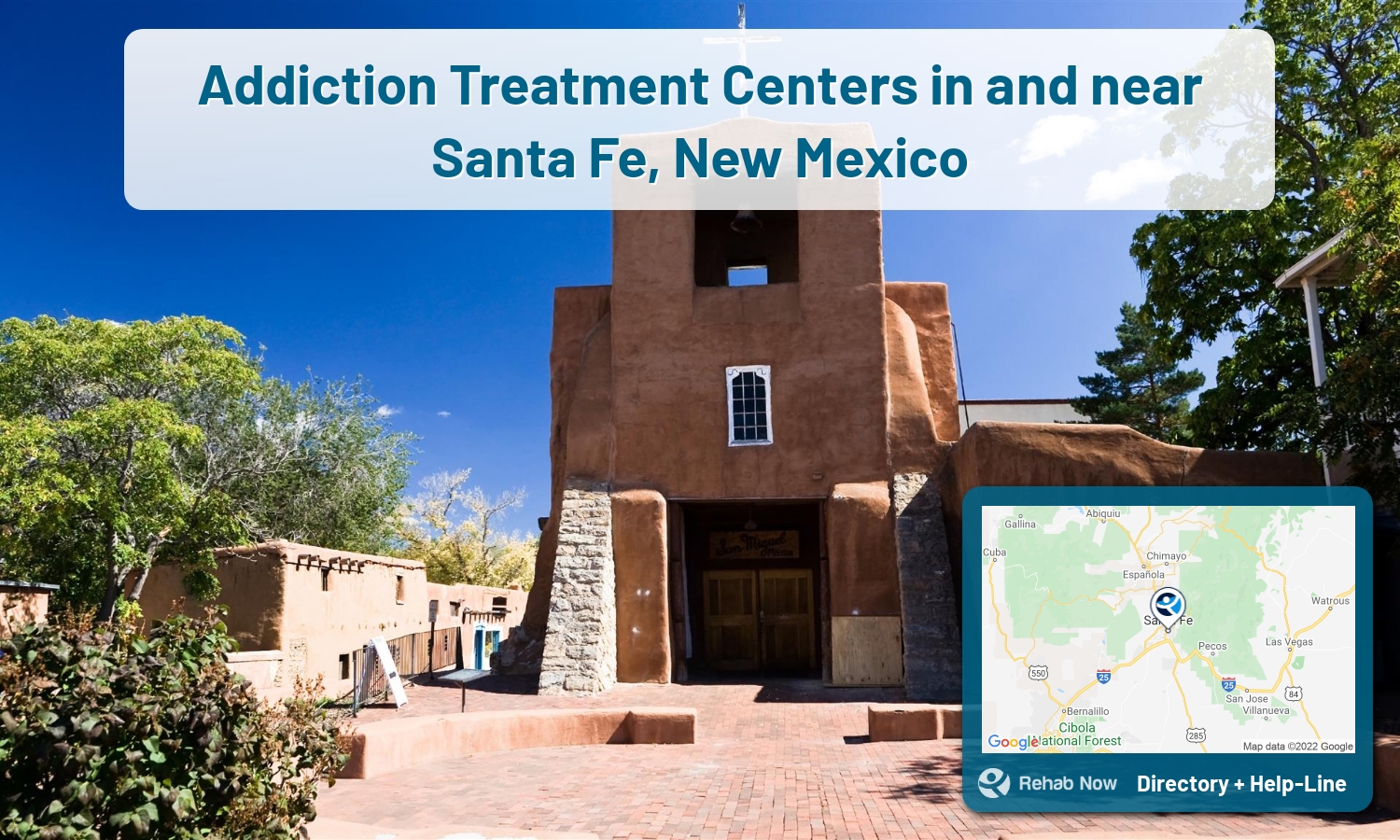 Our experts can help you find treatment now in Santa Fe, New Mexico. We list drug rehab and alcohol centers in New Mexico.