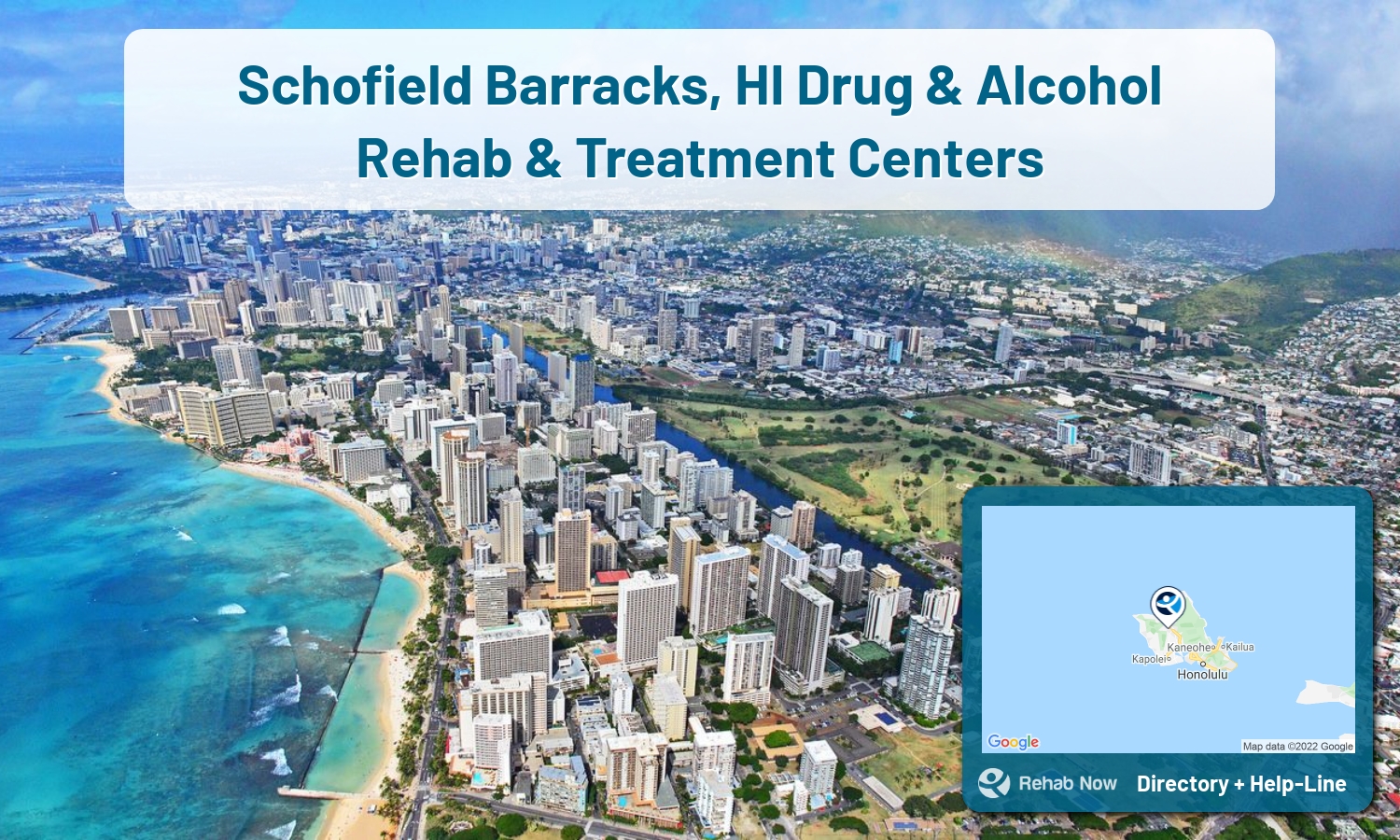 View options, availability, treatment methods, and more, for drug rehab and alcohol treatment in Schofield Barracks, Hawaii