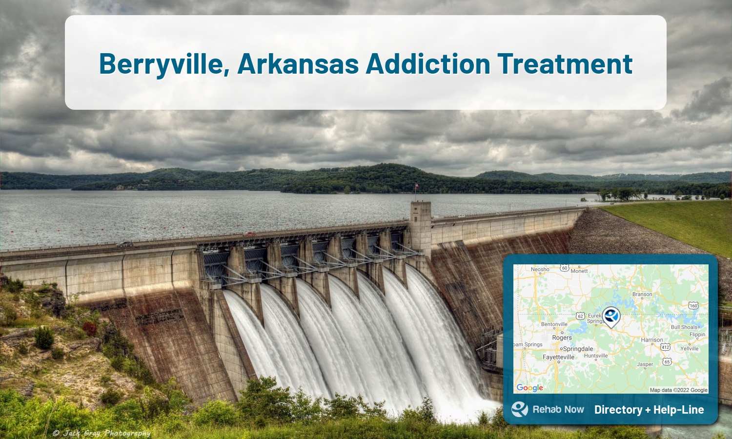 Drug rehab and alcohol treatment services nearby Berryville, AR. Need help choosing a treatment program? Call our free hotline!