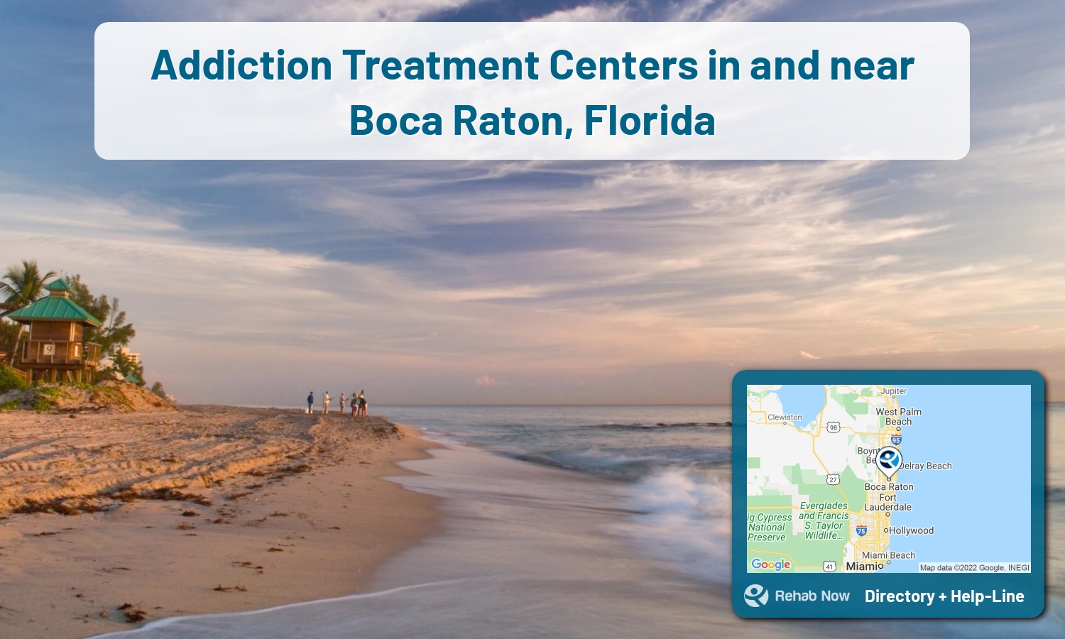 Our experts can help you find treatment now in Boca Raton, Florida. We list drug rehab and alcohol centers in Florida.