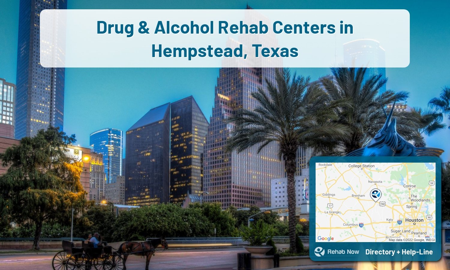 Our experts can help you find treatment now in Hempstead, Texas. We list drug rehab and alcohol centers in Texas.