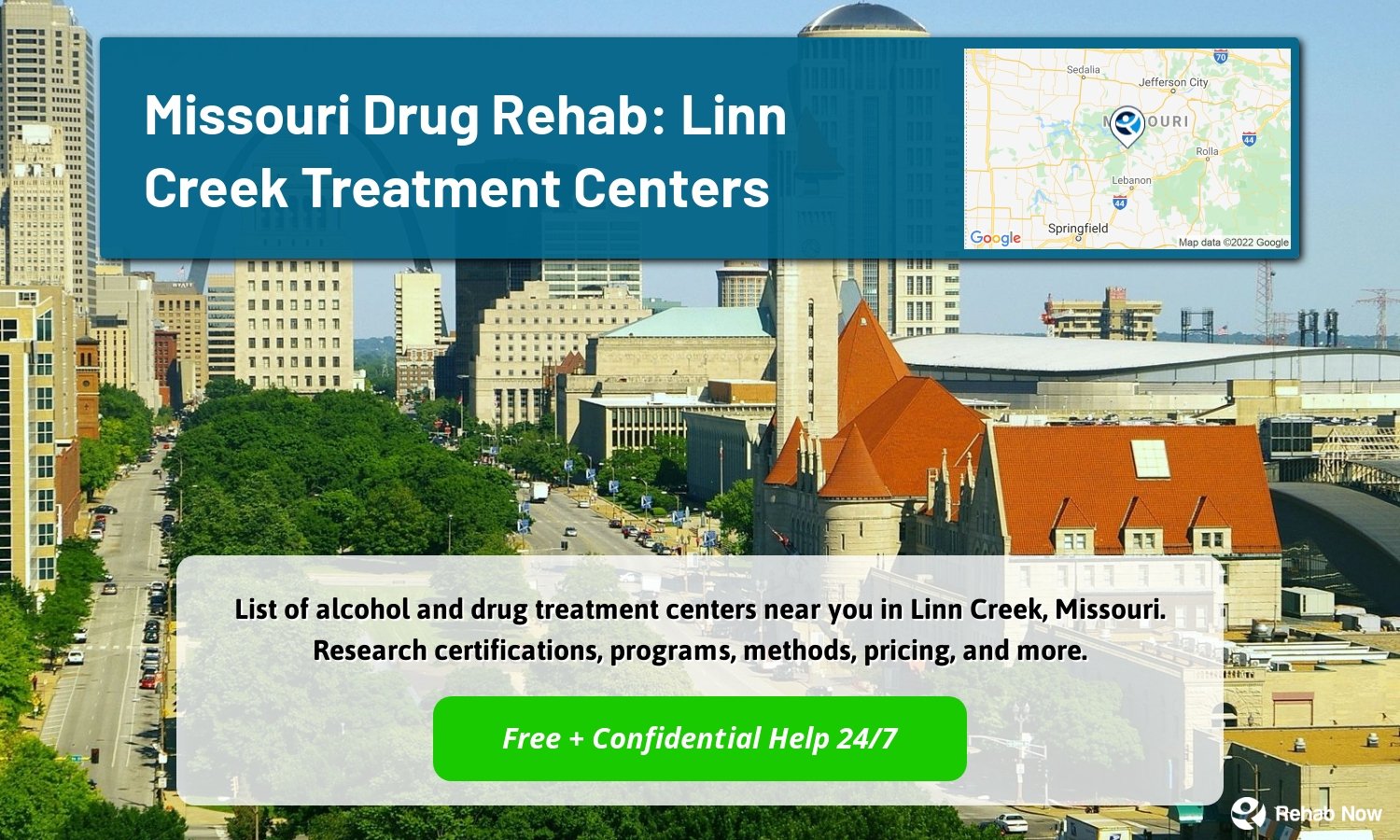 List of alcohol and drug treatment centers near you in Linn Creek, Missouri. Research certifications, programs, methods, pricing, and more.