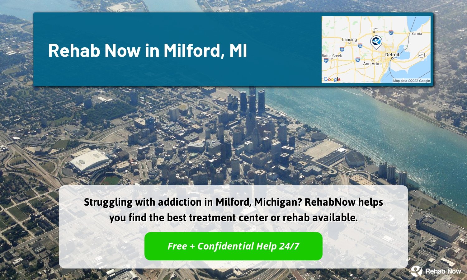 Struggling with addiction in Milford, Michigan? RehabNow helps you find the best treatment center or rehab available.