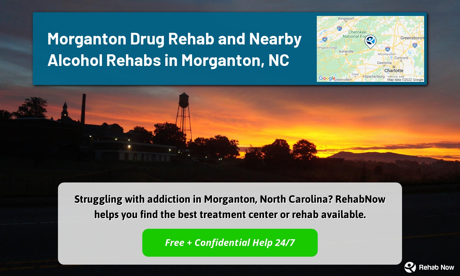 Struggling with addiction in Morganton, North Carolina? RehabNow helps you find the best treatment center or rehab available.