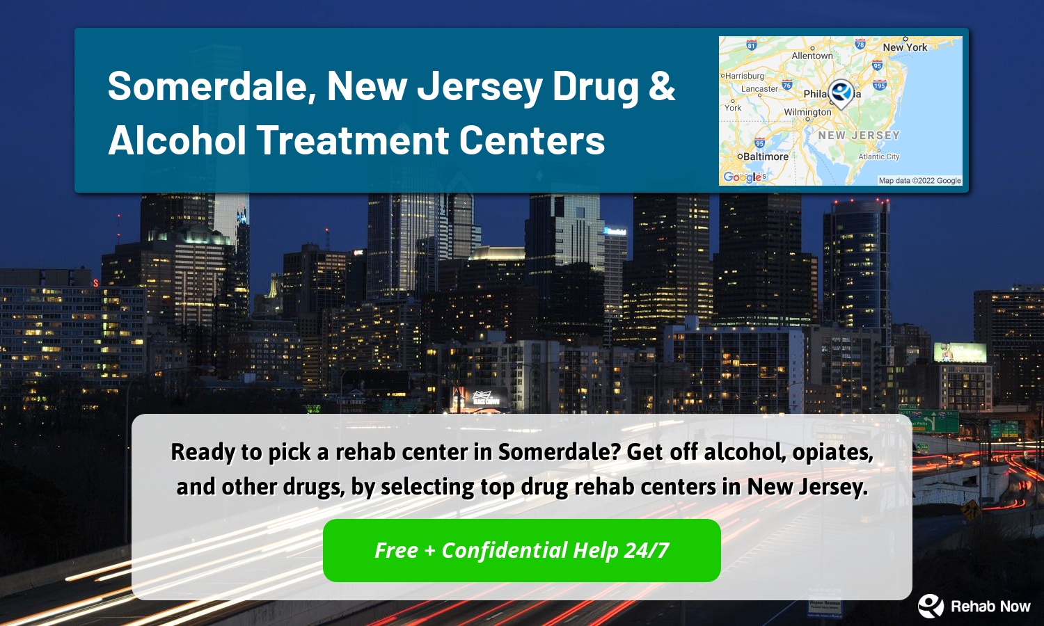 Ready to pick a rehab center in Somerdale? Get off alcohol, opiates, and other drugs, by selecting top drug rehab centers in New Jersey.