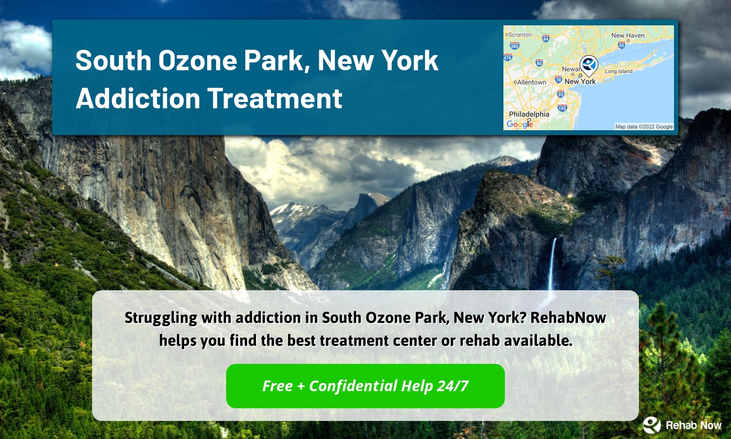 Struggling with addiction in South Ozone Park, New York? RehabNow helps you find the best treatment center or rehab available.