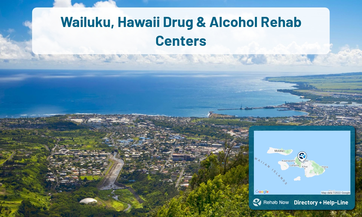 Wailuku, HI Treatment Centers. Find drug rehab in Wailuku, Hawaii, or detox and treatment programs. Get the right help now!