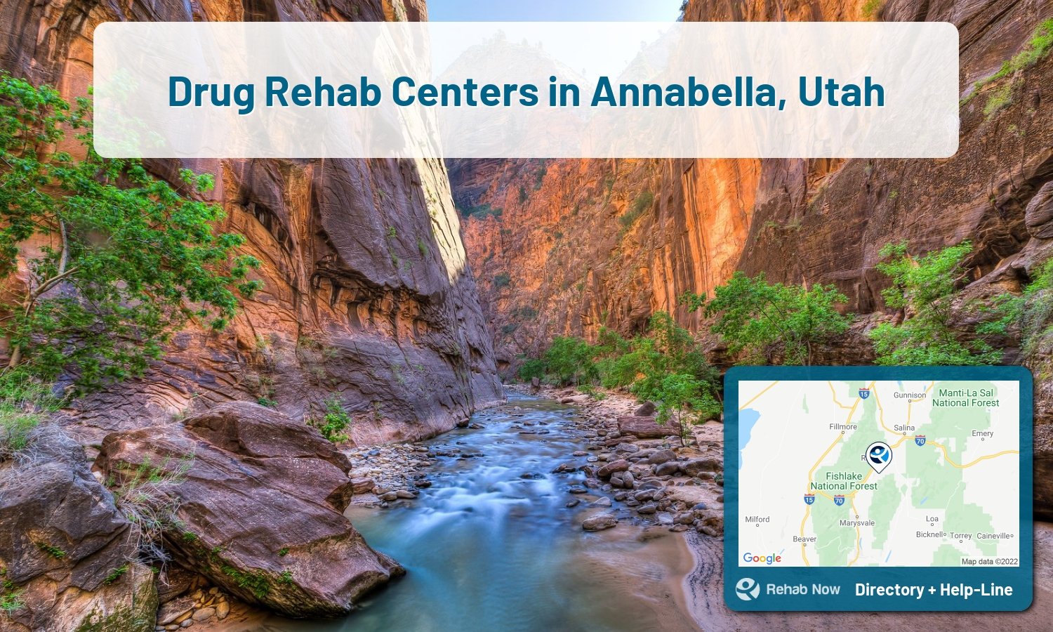 Find drug rehab and alcohol treatment services in Annabella. Our experts help you find a center in Annabella, Utah
