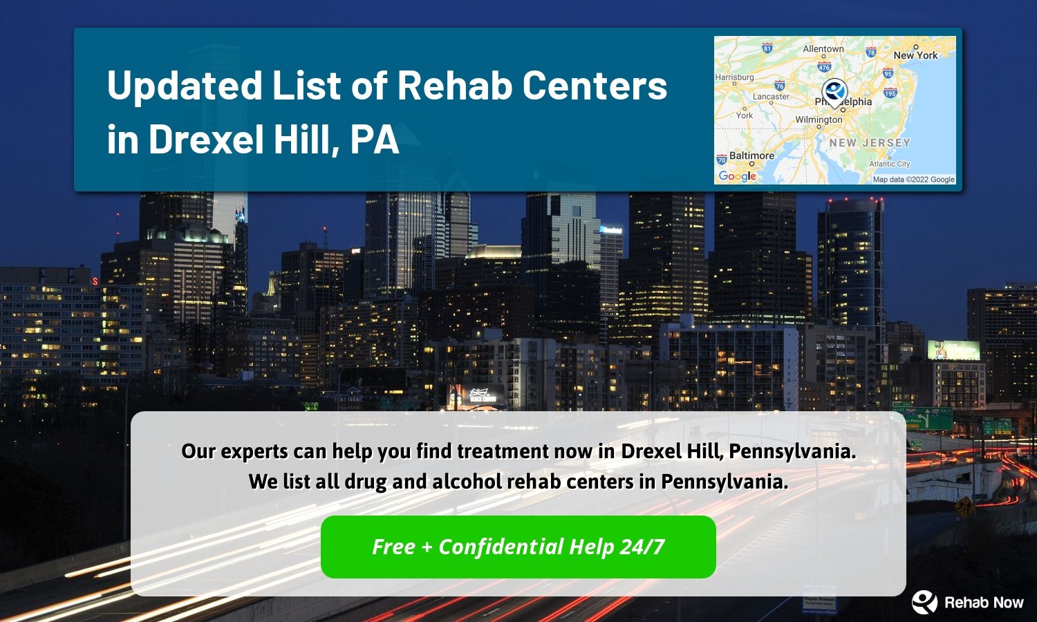 Our experts can help you find treatment now in Drexel Hill, Pennsylvania. We list all drug and alcohol rehab centers in Pennsylvania.