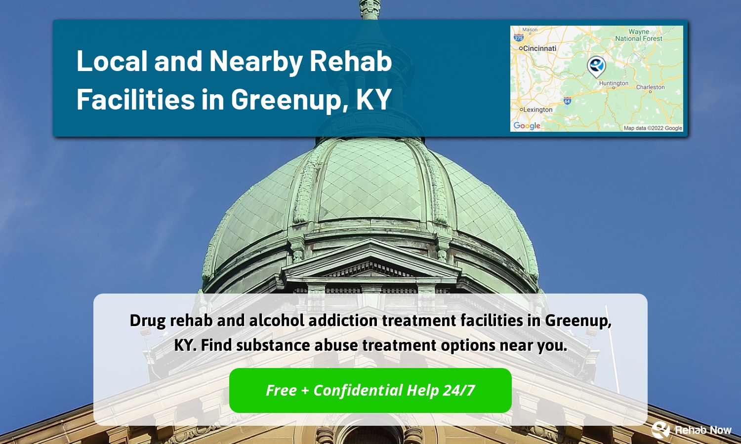 Drug rehab and alcohol addiction treatment facilities in Greenup, KY. Find substance abuse treatment options near you.