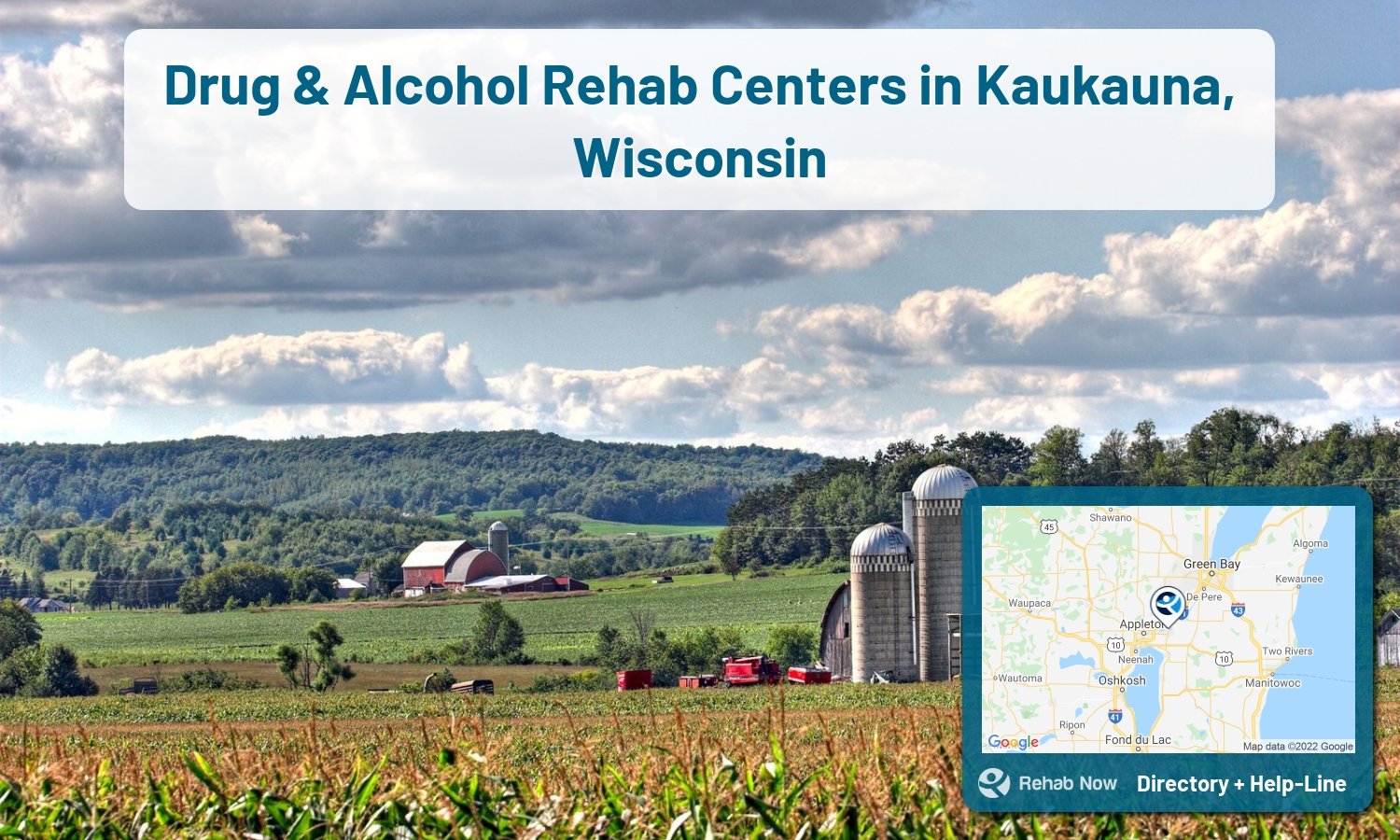 Need treatment nearby in Kaukauna, Wisconsin? Choose a drug/alcohol rehab center from our list, or call our hotline now for free help.