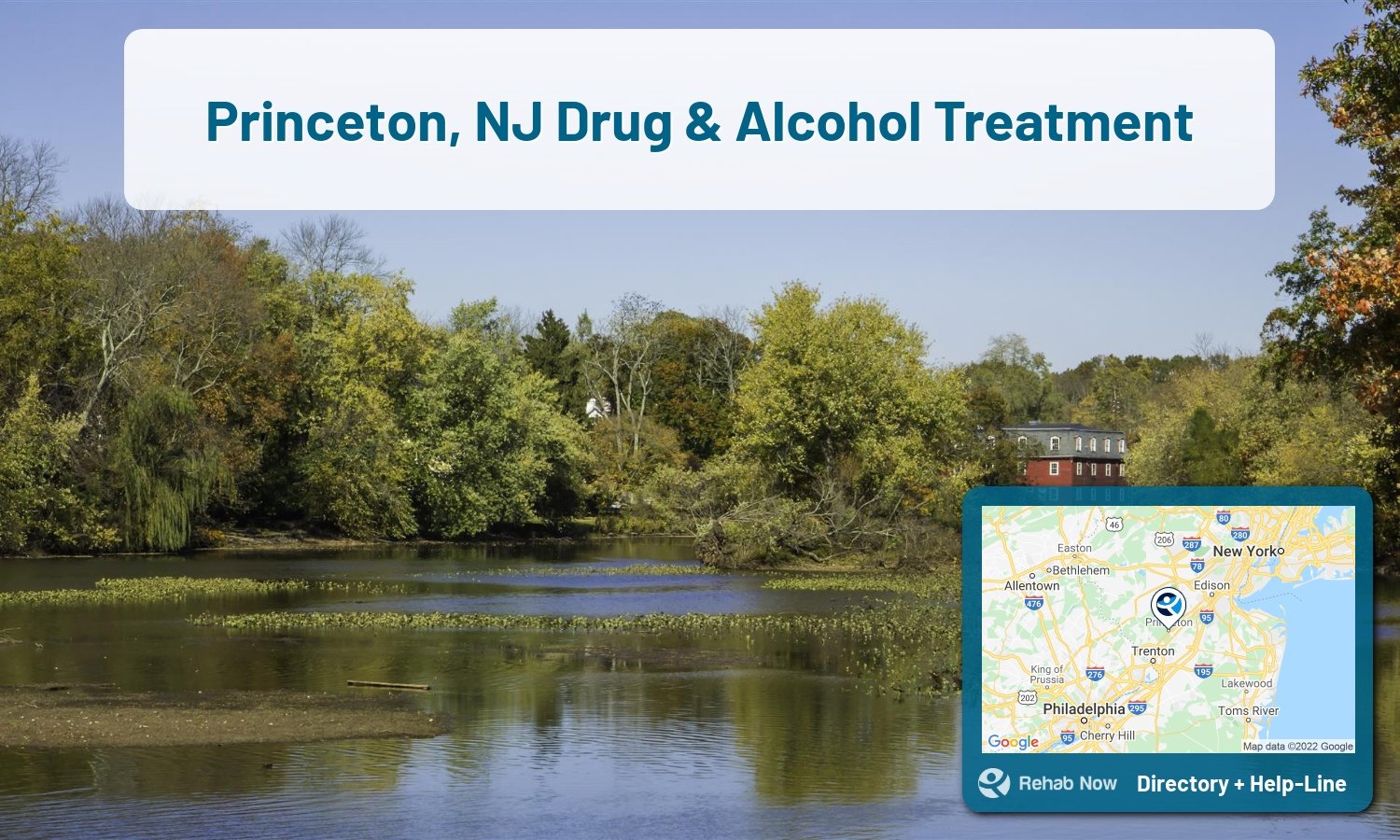Ready to pick a rehab center in Princeton? Get off alcohol, opiates, and other drugs, by selecting top drug rehab centers in New Jersey
