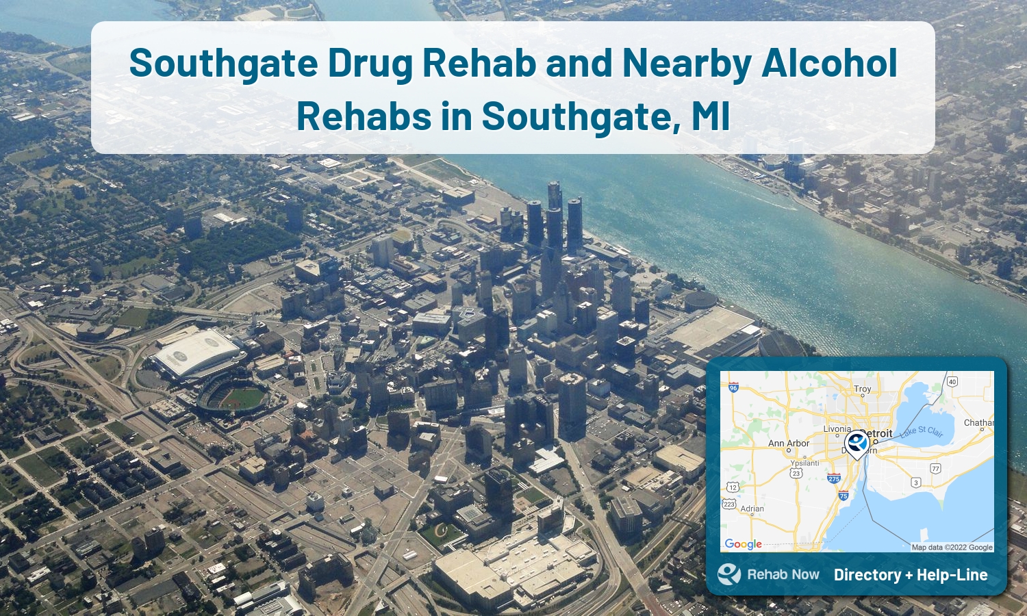 Struggling with addiction in Southgate, Michigan? RehabNow helps you find the best treatment center or rehab available.