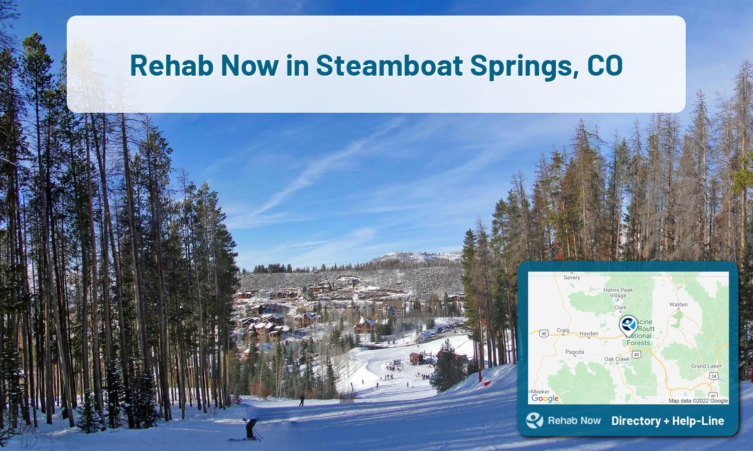 Need treatment nearby in Steamboat Springs, Colorado? Choose a drug/alcohol rehab center from our list, or call our hotline now for free help.
