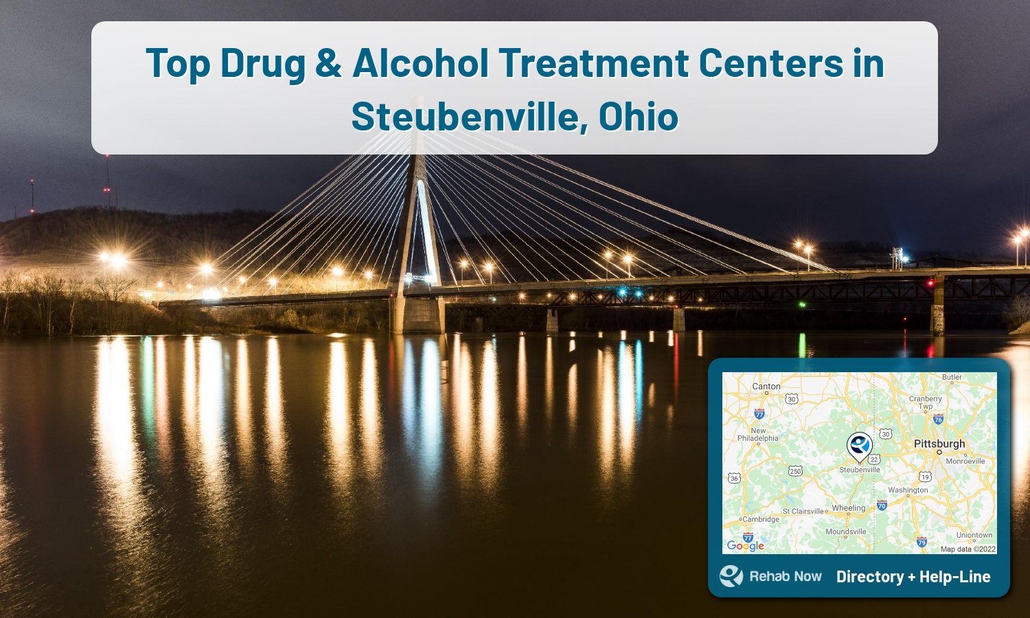 Ready to pick a rehab center in Steubenville? Get off alcohol, opiates, and other drugs, by selecting top drug rehab centers in Ohio