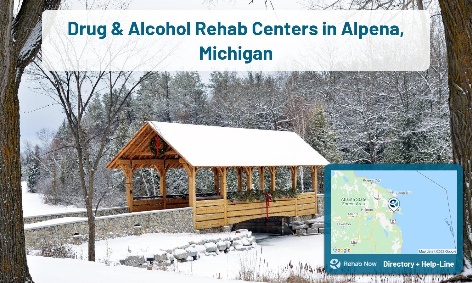 Our experts can help you find treatment now in Alpena, Michigan. We list drug rehab and alcohol centers in Michigan.