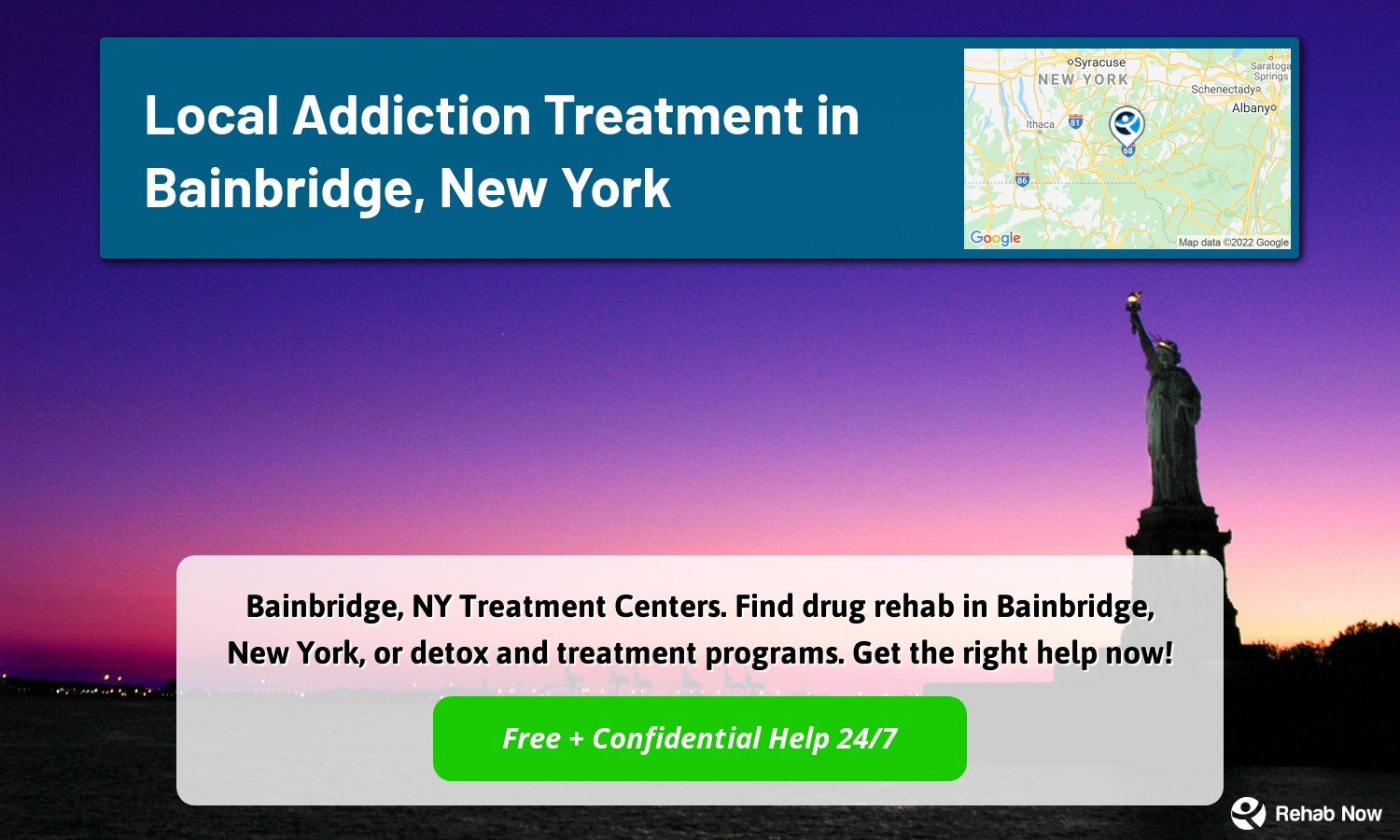 Bainbridge, NY Treatment Centers. Find drug rehab in Bainbridge, New York, or detox and treatment programs. Get the right help now!
