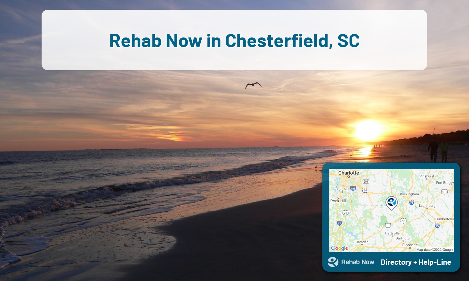 Need treatment nearby in Chesterfield, South Carolina? Choose a drug/alcohol rehab center from our list, or call our hotline now for free help.