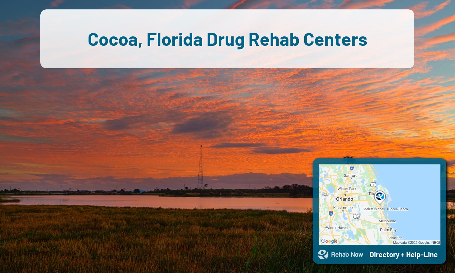 Our experts can help you find treatment now in Cocoa, Florida. We list drug rehab and alcohol centers in Florida.