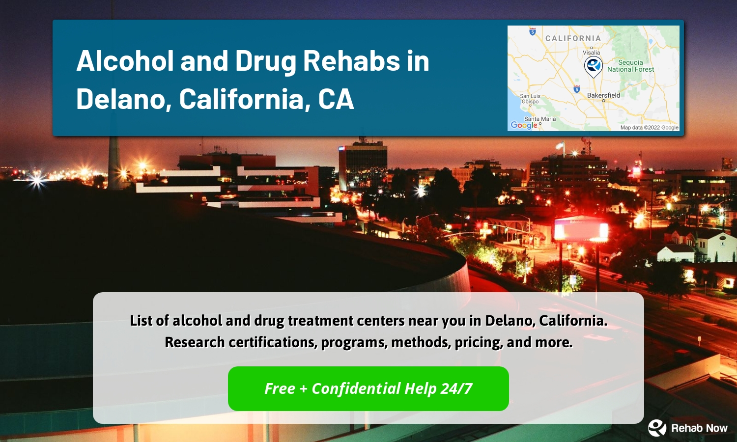 List of alcohol and drug treatment centers near you in Delano, California. Research certifications, programs, methods, pricing, and more.