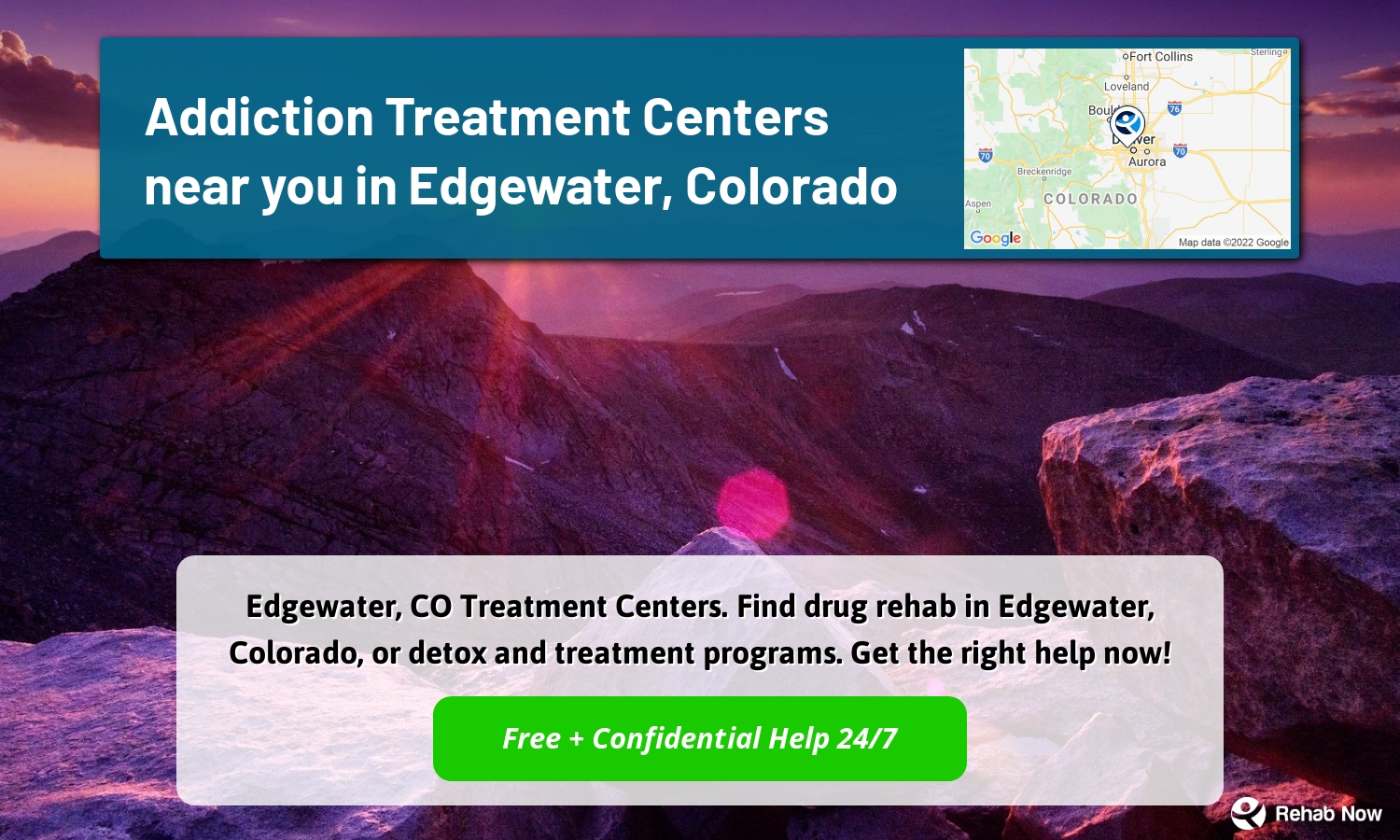 Edgewater, CO Treatment Centers. Find drug rehab in Edgewater, Colorado, or detox and treatment programs. Get the right help now!