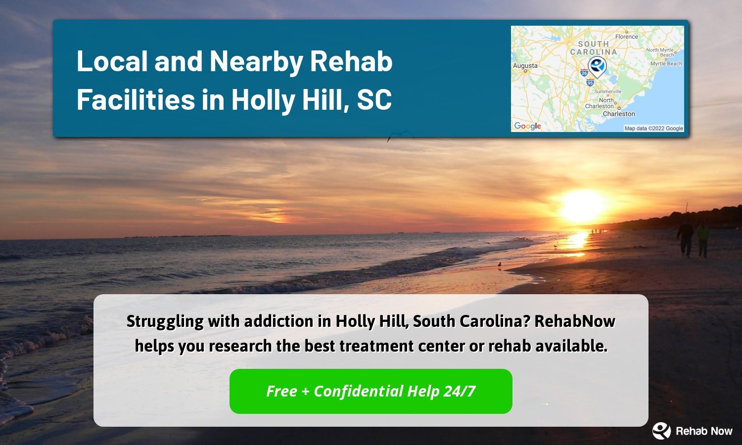 Struggling with addiction in Holly Hill, South Carolina? RehabNow helps you research the best treatment center or rehab available.