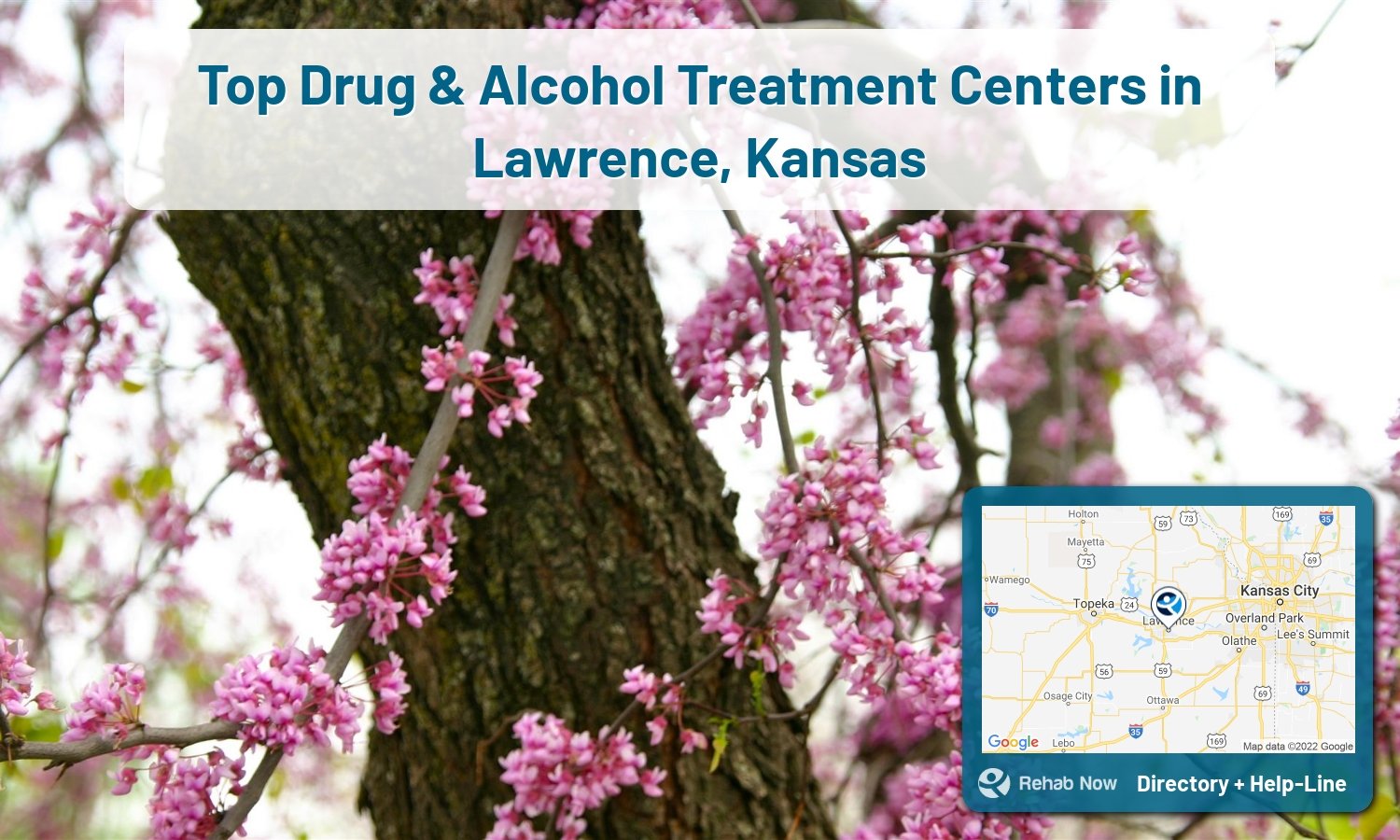 Ready to pick a rehab center in Lawrence? Get off alcohol, opiates, and other drugs, by selecting top drug rehab centers in Kansas
